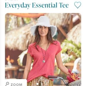 Sundance Everyday tee sz Large, watermelon color